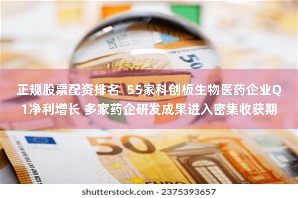 正规股票配资排名  55家科创板生物医药企业Q1净利增长 多家药企研发成果进入密集收获期